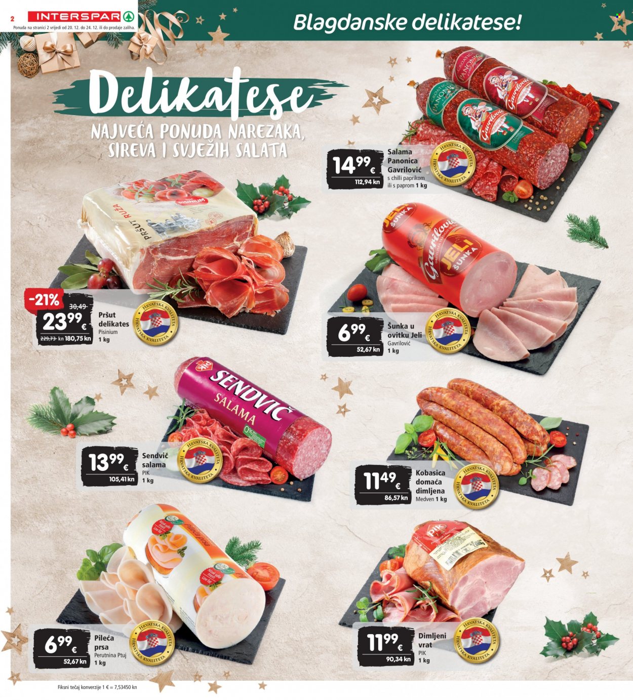 INTERSPAR katalog - 20.12.2023. - 24.12.2023. Stranica 2