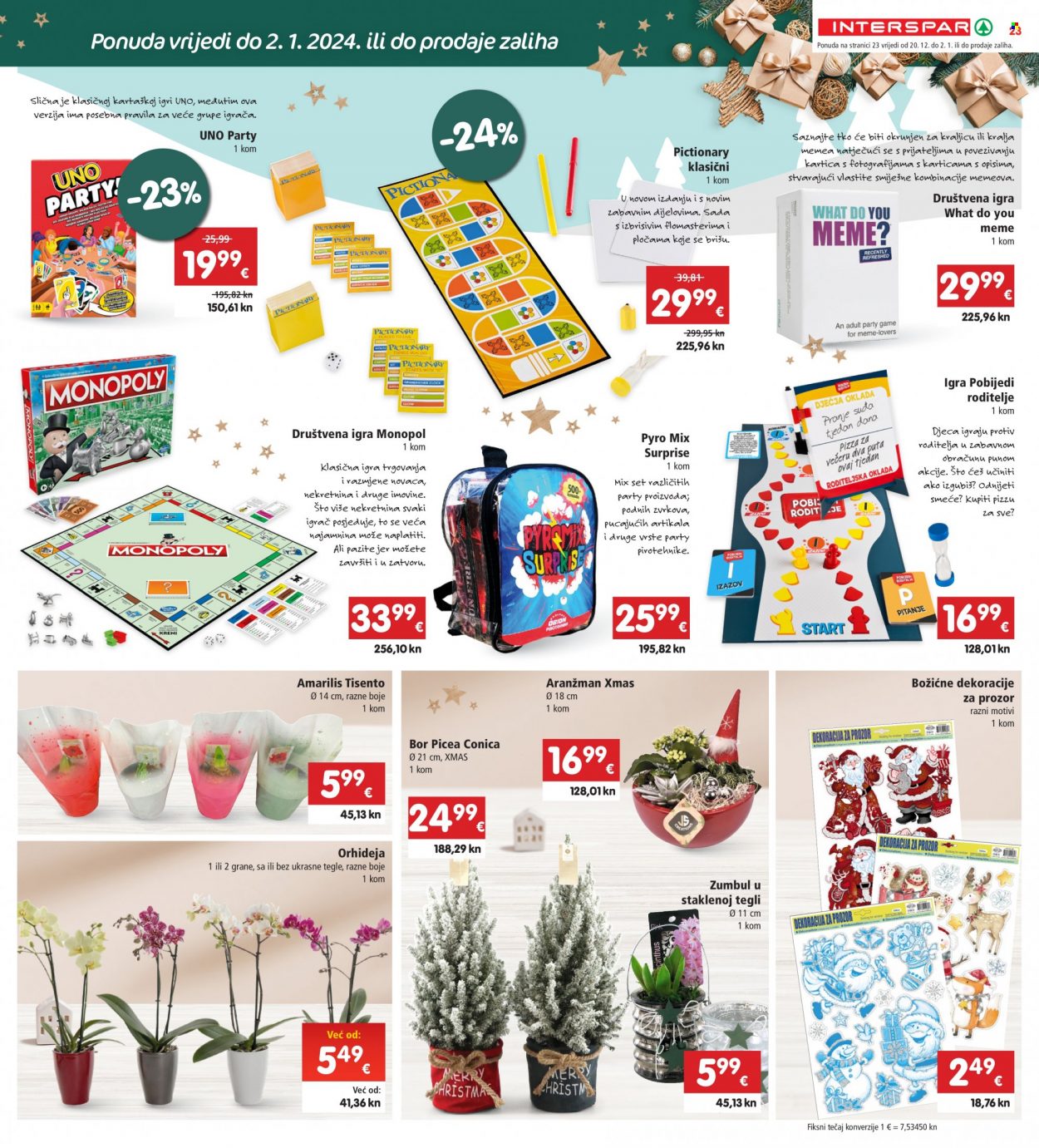 INTERSPAR katalog - 20.12.2023. - 24.12.2023. Stranica 23