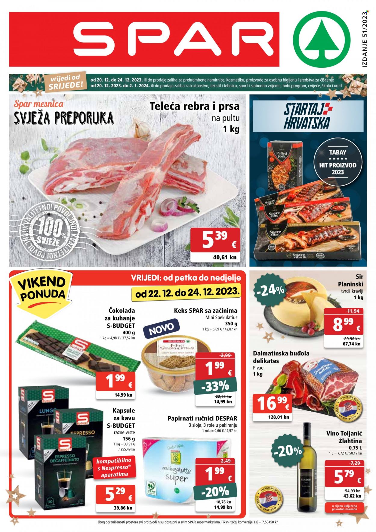 SPAR katalog - 20.12.2023. - 24.12.2023. Stranica 1