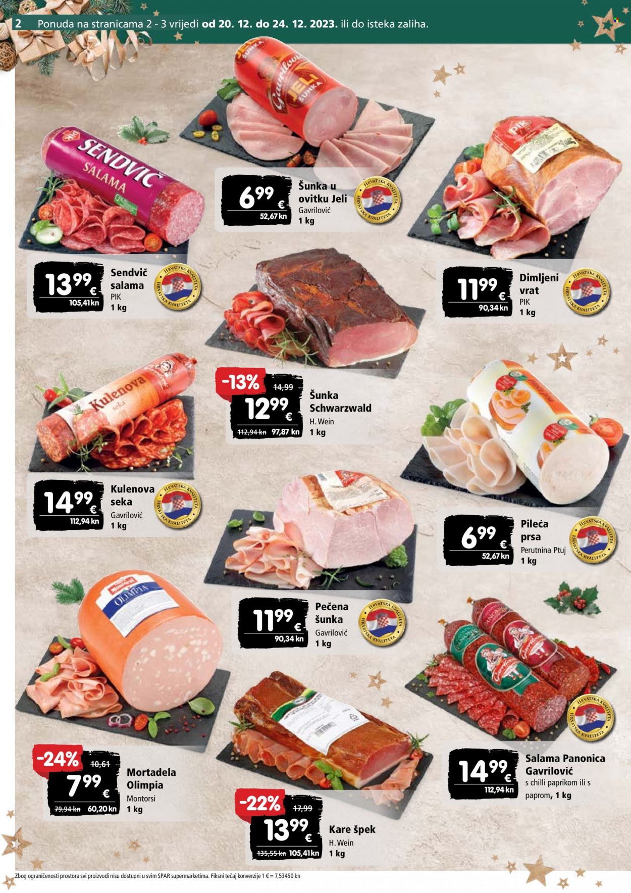 SPAR katalog - 20.12.2023. - 24.12.2023. Stranica 2