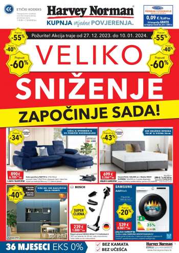 Harvey Norman katalog - 27.12.2023. - 10.01.2024.
