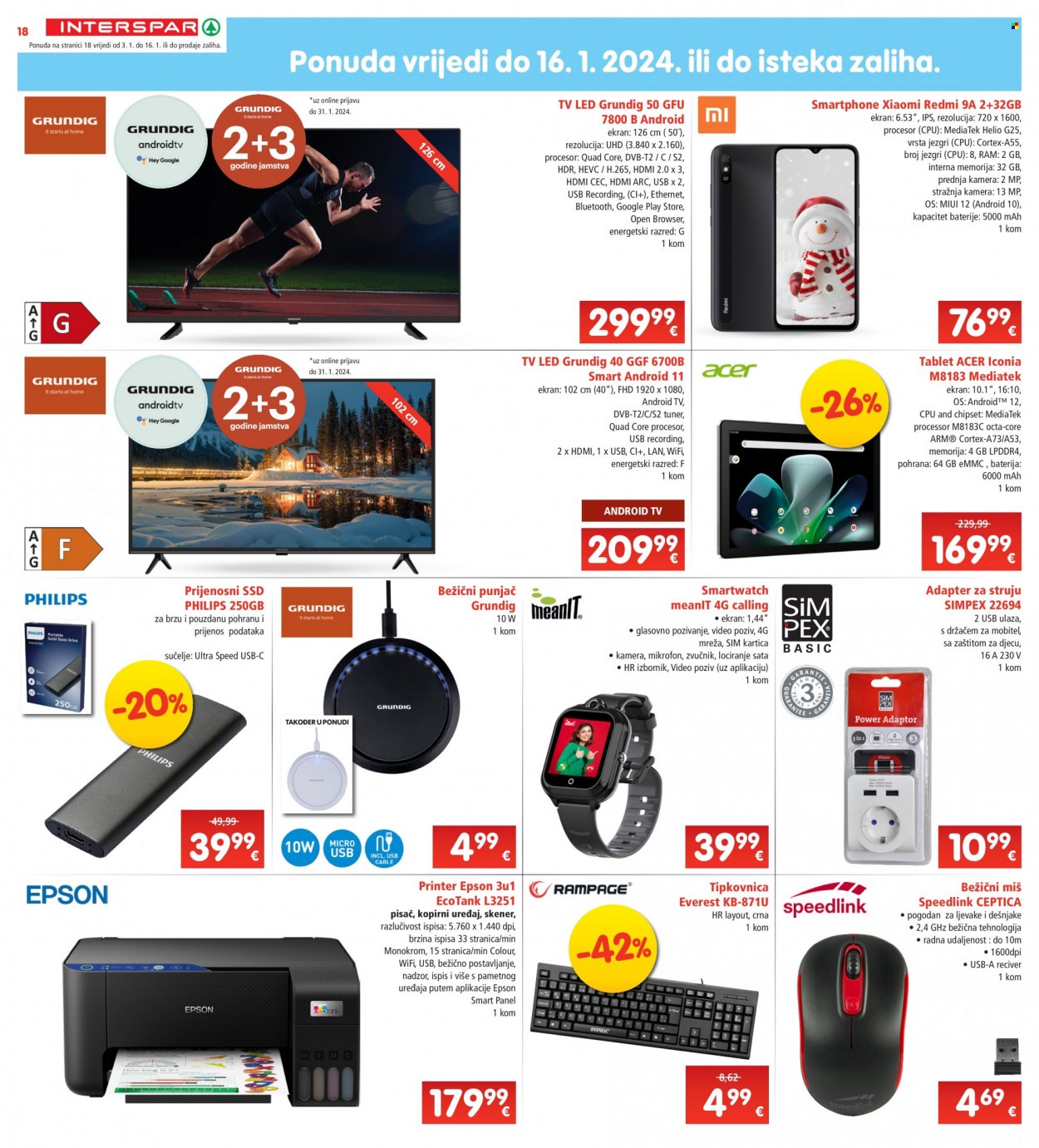 INTERSPAR katalog - 03.01.2024. - 09.01.2024. Stranica 18