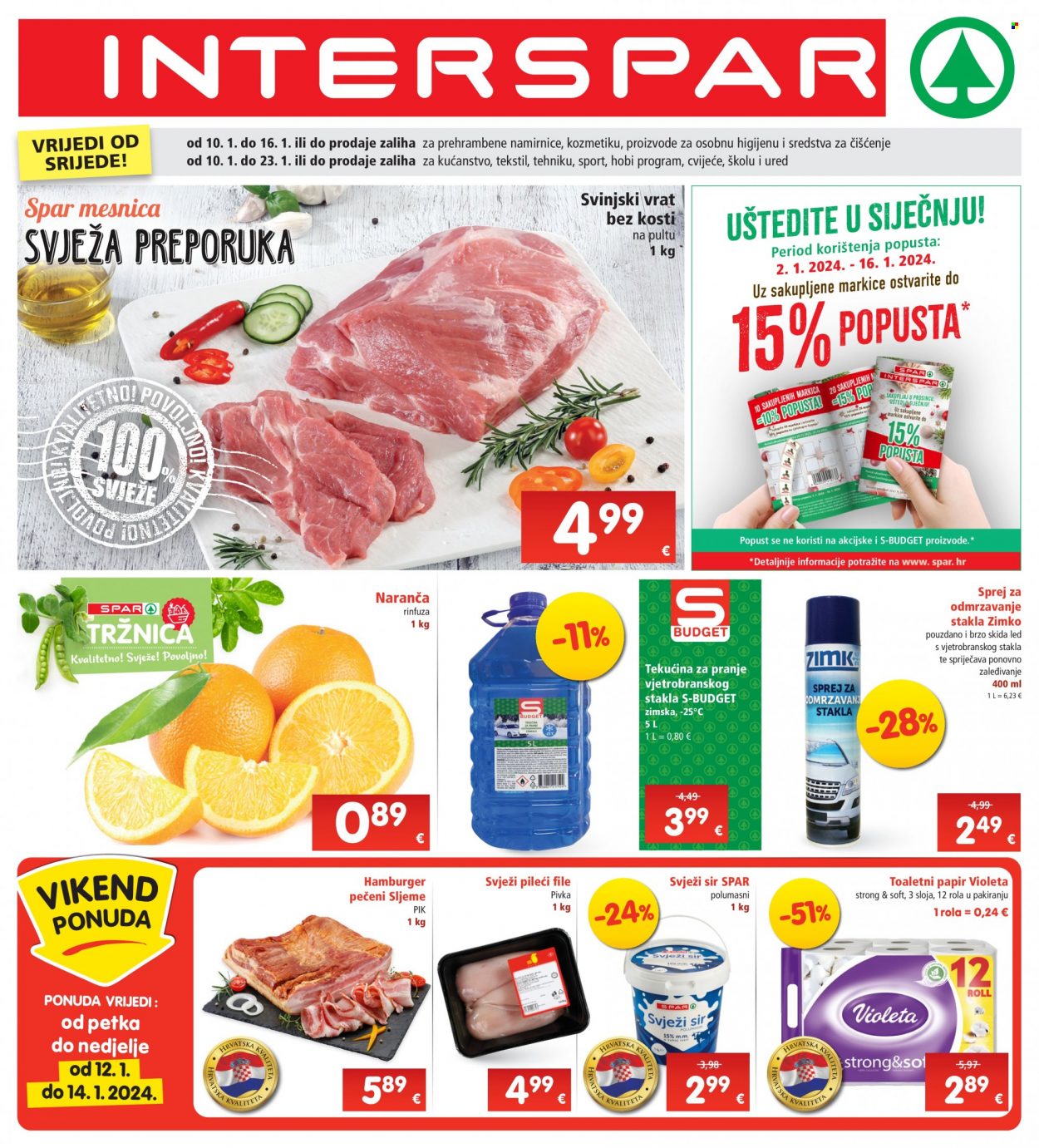 INTERSPAR katalog - 10.01.2024. - 16.01.2024. Stranica 1