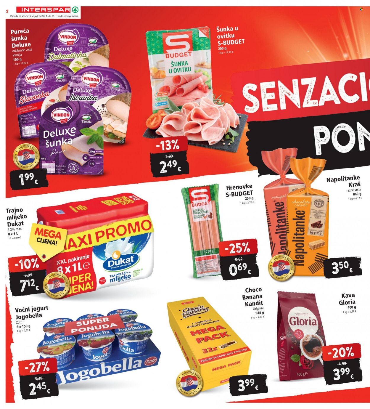 INTERSPAR katalog - 10.01.2024. - 16.01.2024. Stranica 2