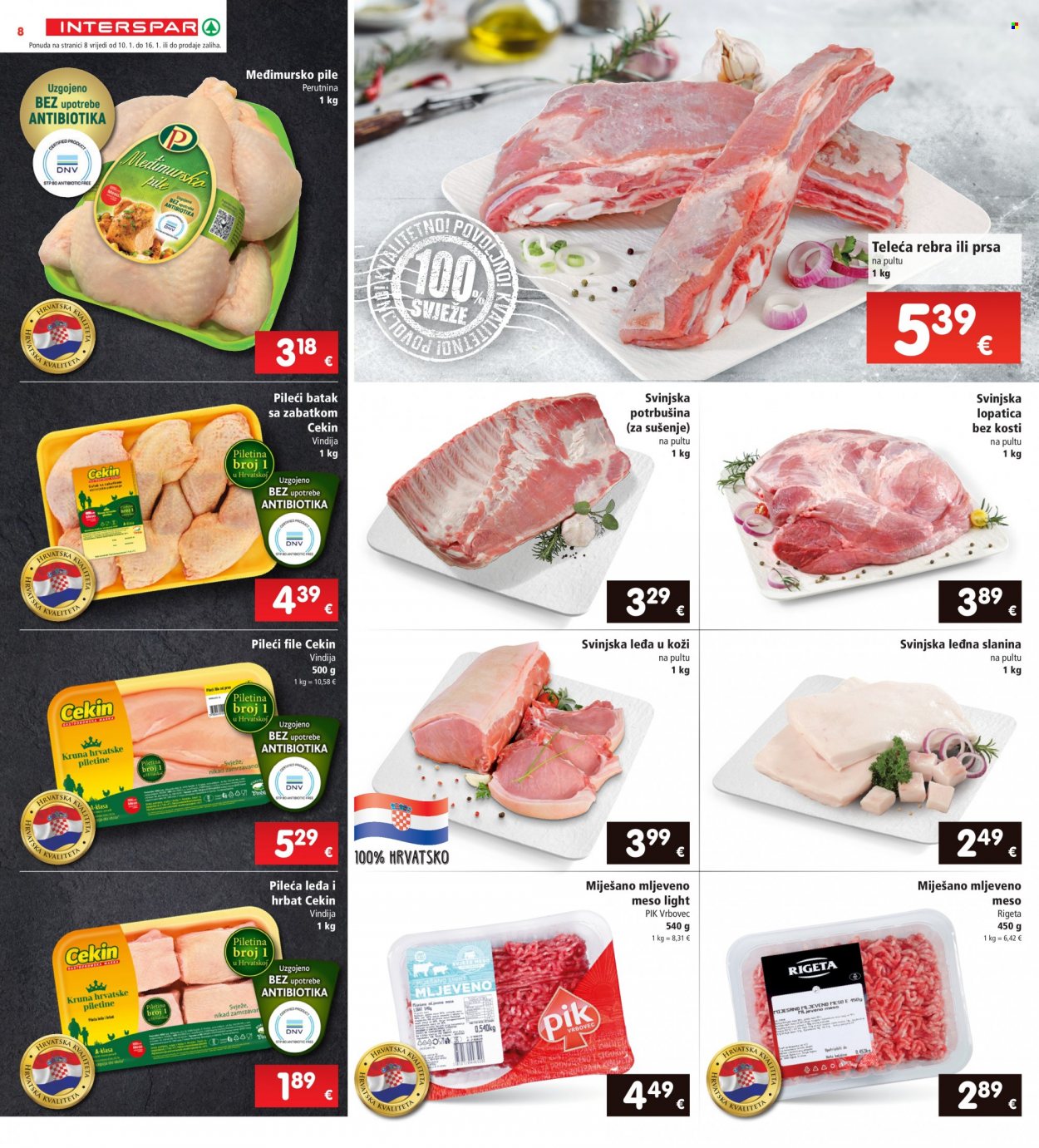 INTERSPAR katalog - 10.01.2024. - 16.01.2024. Stranica 8