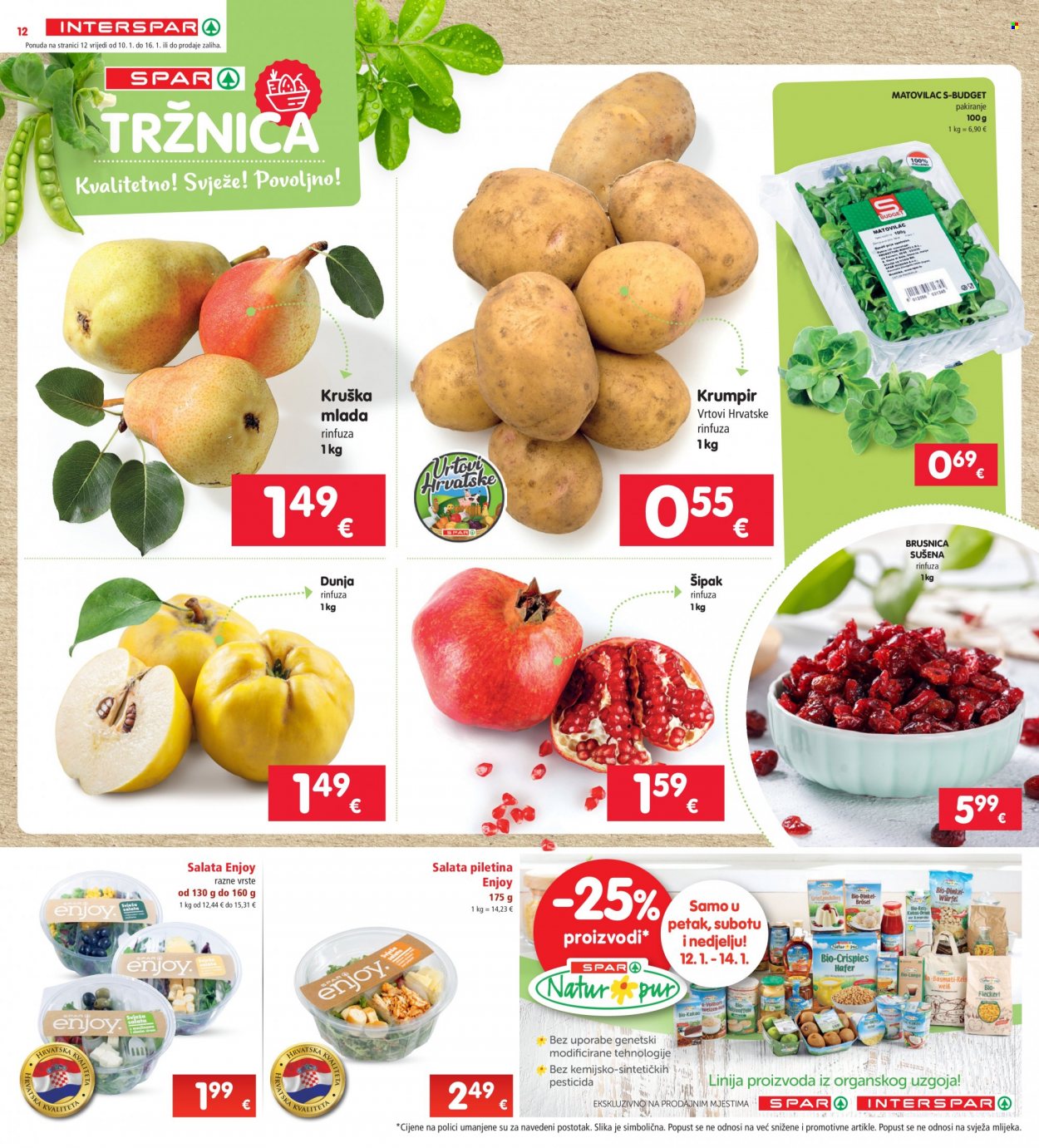 INTERSPAR katalog - 10.01.2024. - 16.01.2024. Stranica 12