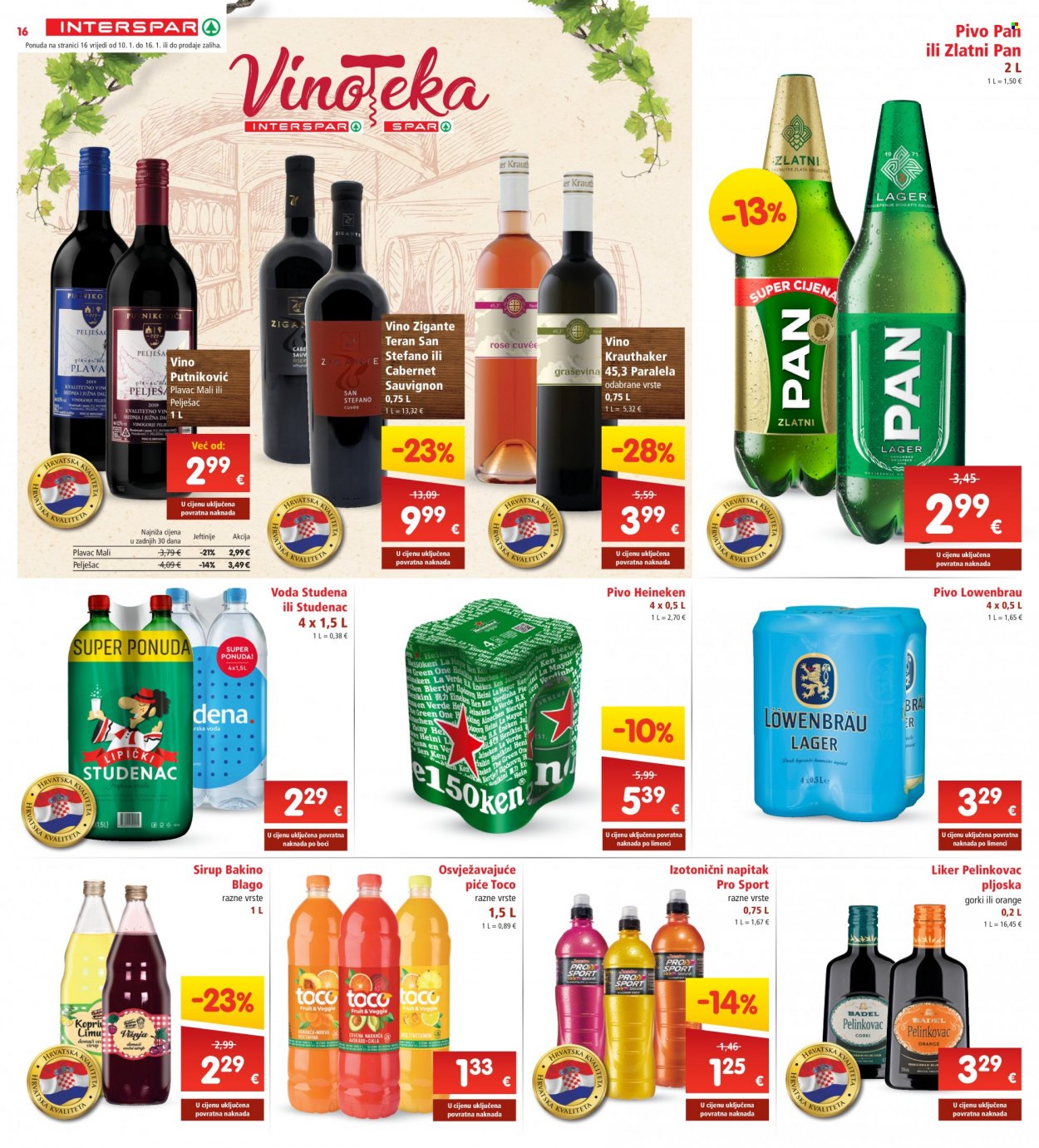 INTERSPAR katalog - 10.01.2024. - 16.01.2024. Stranica 16