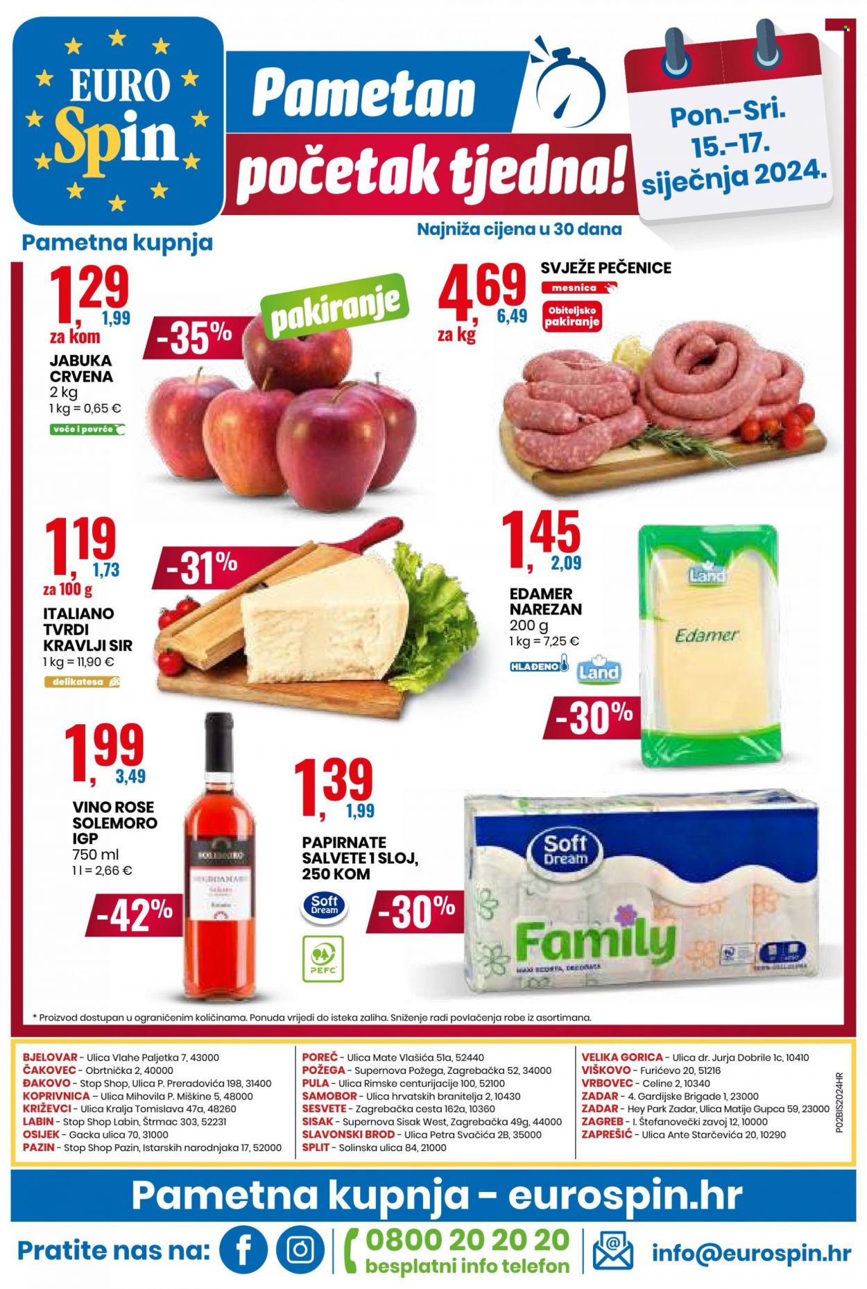 Eurospin katalog - 11.01.2024. - 17.01.2024. Stranica 16