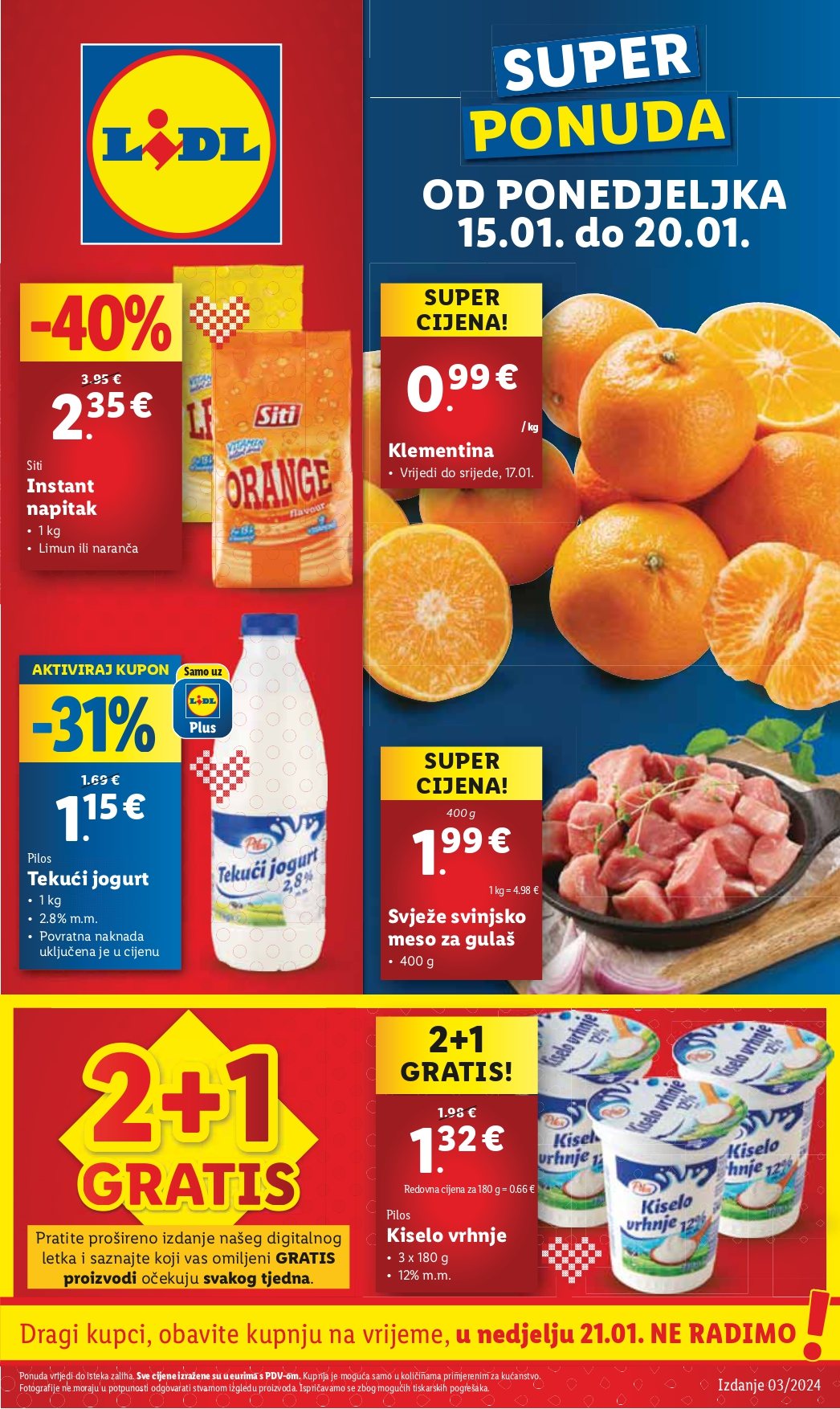 Lidl katalog - 15.01.2024. - 20.01.2024. Stranica 1
