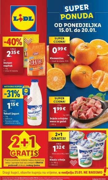 Lidl katalog - 15.01.2024. - 21.01.2024.
