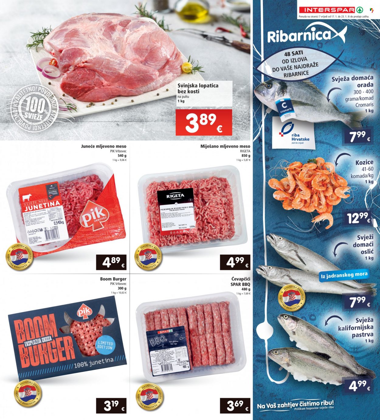 INTERSPAR katalog - 17.01.2024. - 23.01.2024. Stranica 7