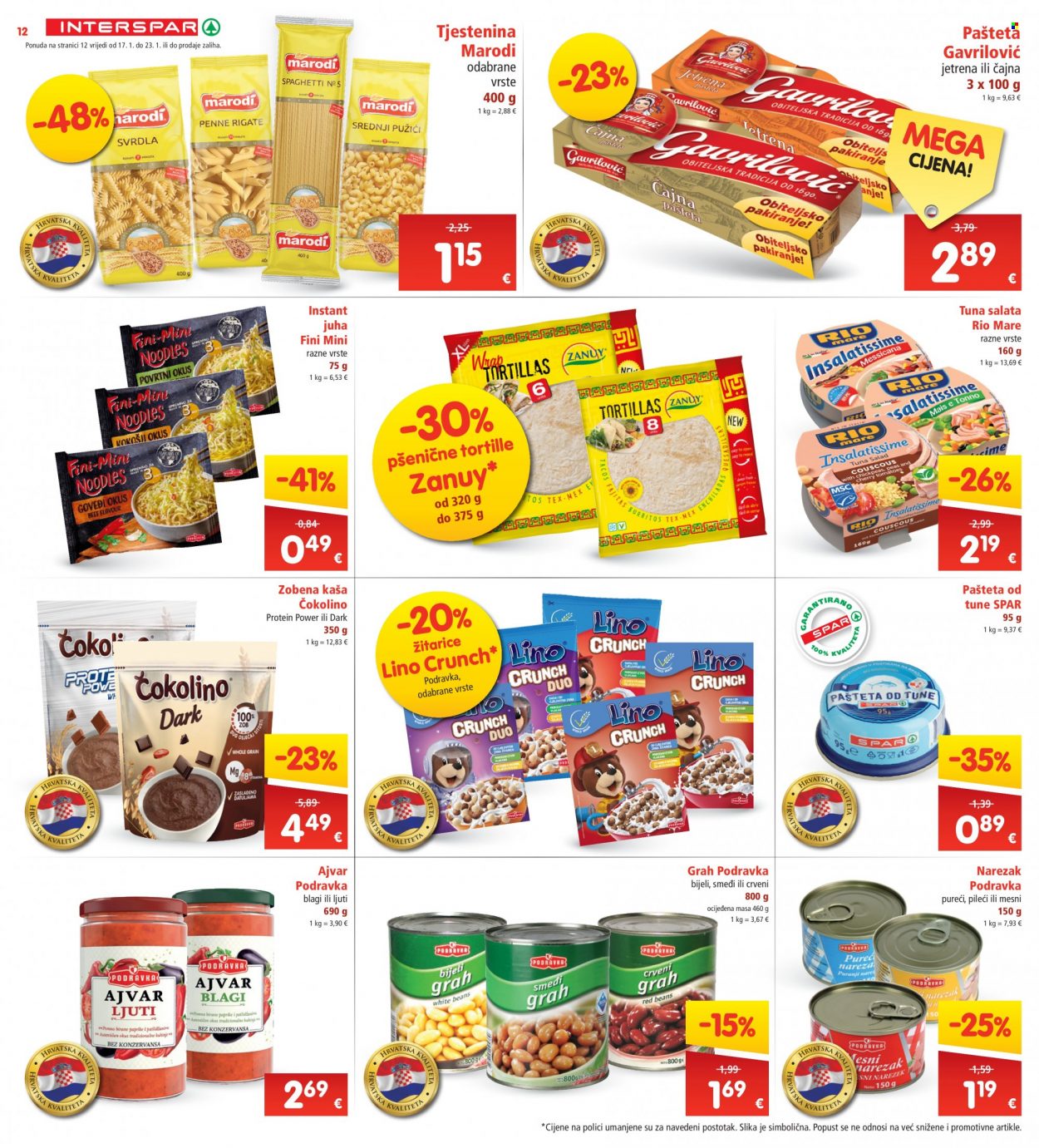 INTERSPAR katalog - 17.01.2024. - 23.01.2024. Stranica 12