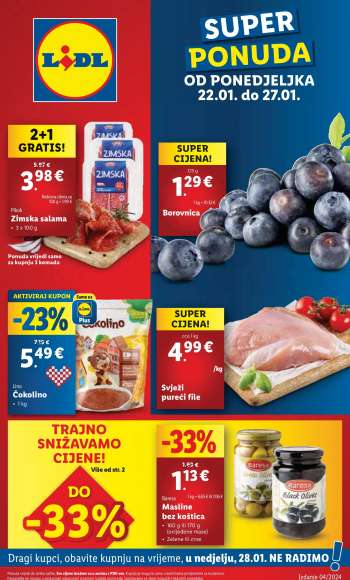Lidl katalog - 22.01.2024. - 27.01.2024.