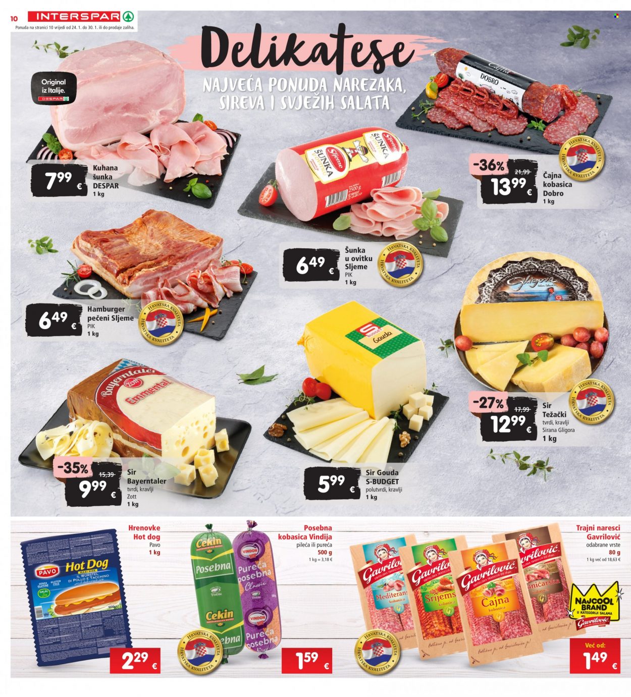 INTERSPAR katalog - 24.01.2024. - 30.01.2024. Stranica 10