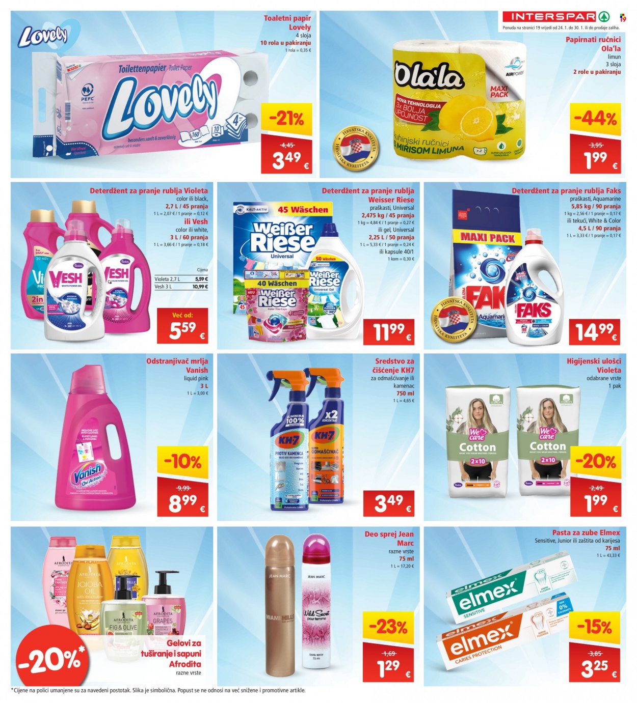 INTERSPAR katalog - 24.01.2024. - 30.01.2024. Stranica 19