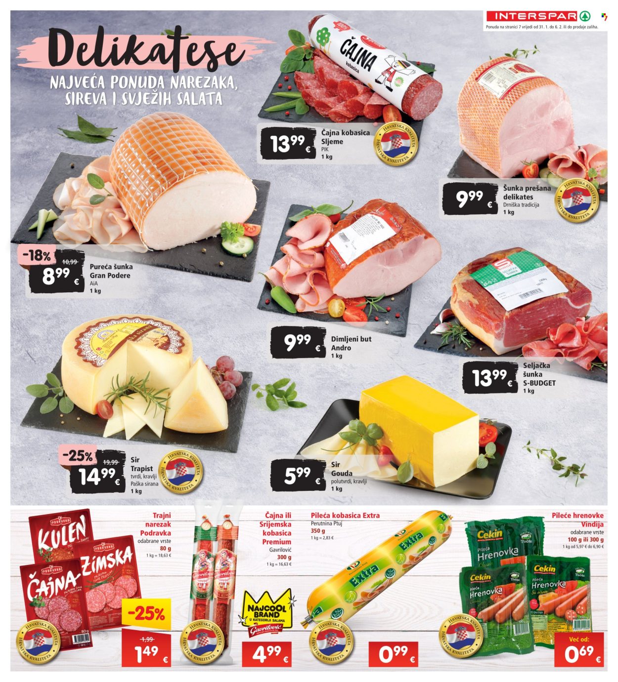INTERSPAR katalog - 31.01.2024. - 06.02.2024. Stranica 7