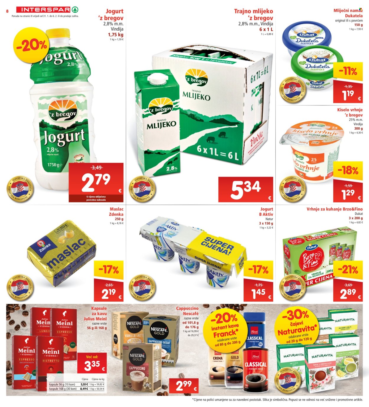 INTERSPAR katalog - 31.01.2024. - 06.02.2024. Stranica 8