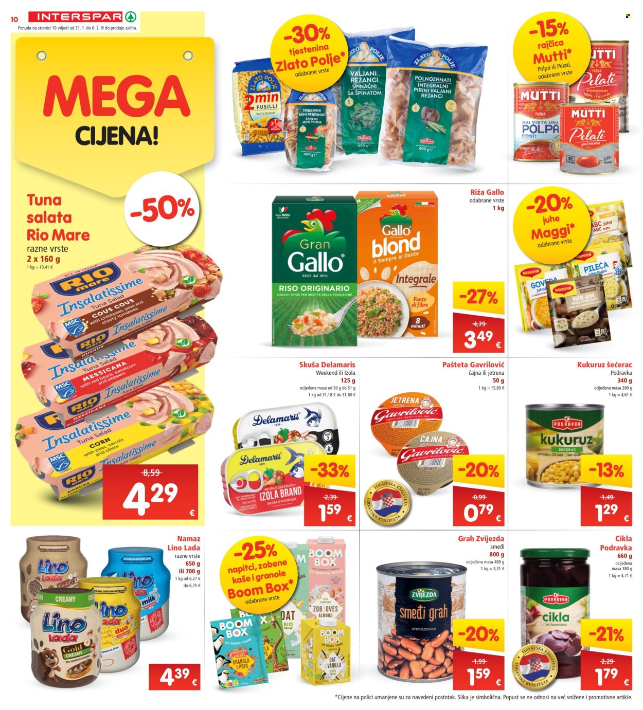 INTERSPAR katalog - 31.01.2024. - 06.02.2024. Stranica 10