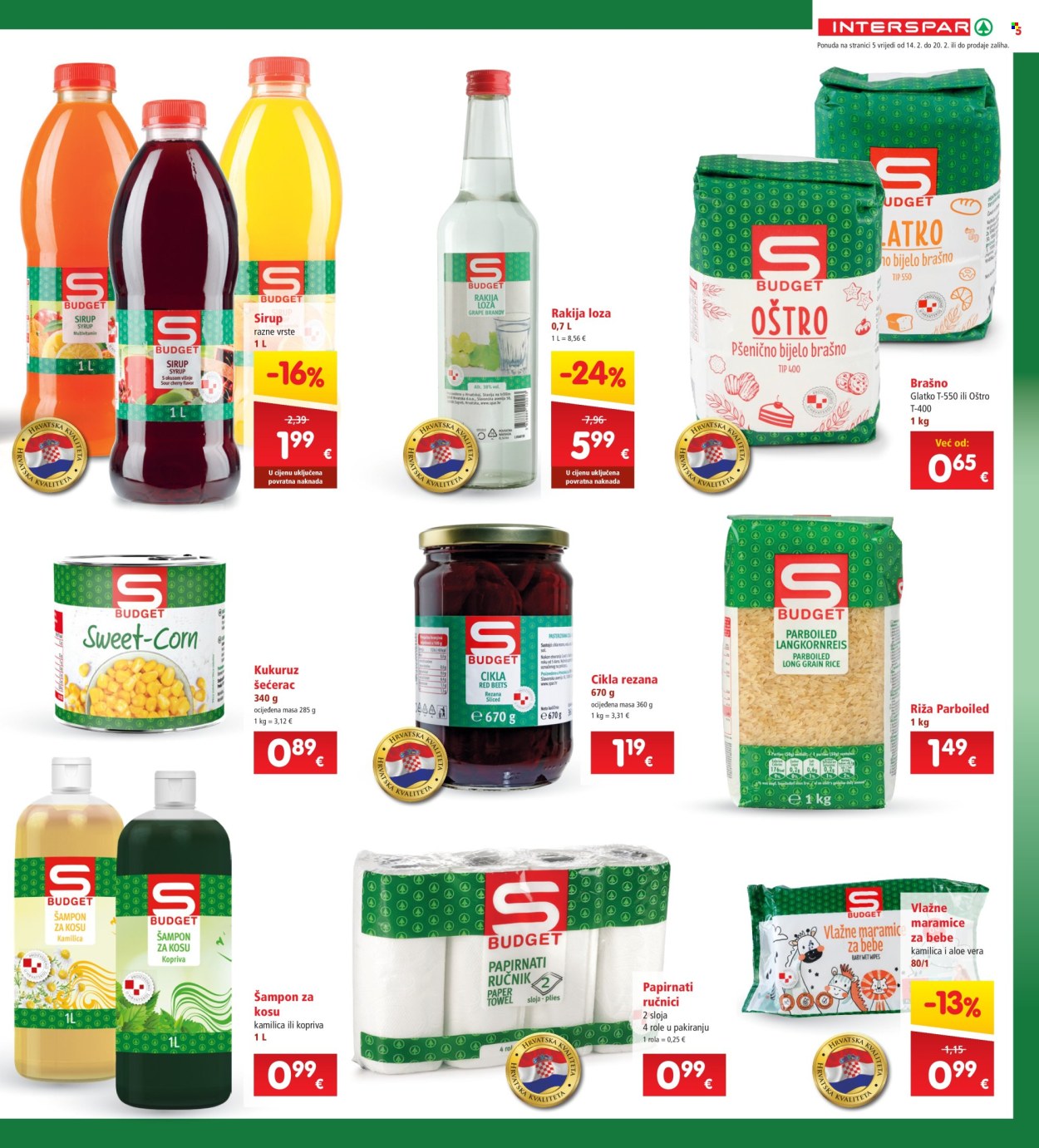 INTERSPAR katalog - 14.02.2024. - 20.02.2024. Stranica 5