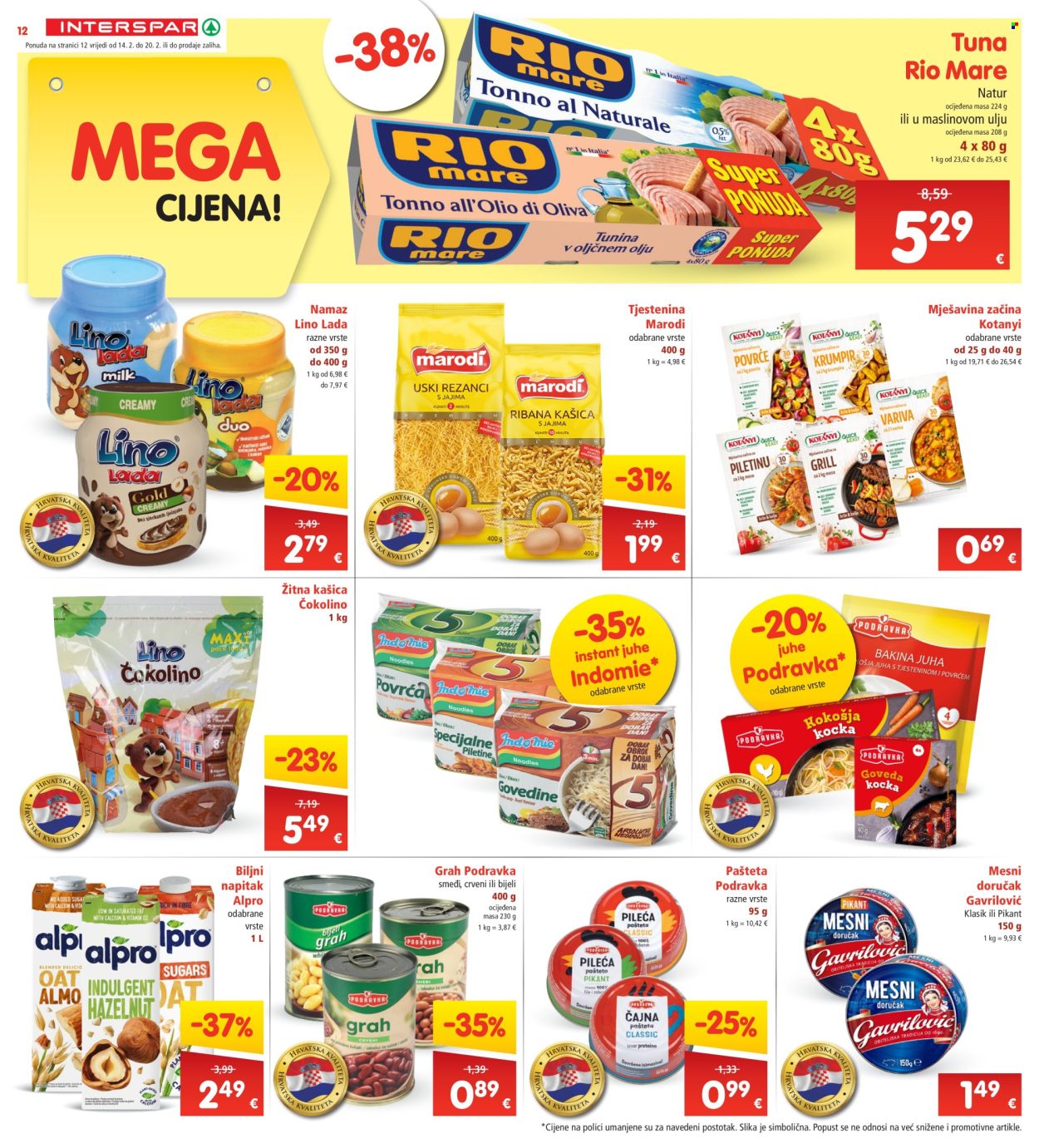INTERSPAR katalog - 14.02.2024. - 20.02.2024. Stranica 12