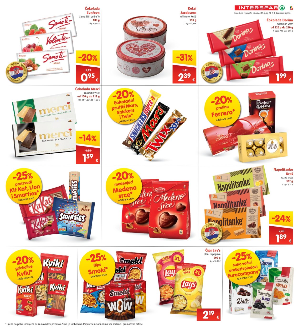 INTERSPAR katalog - 14.02.2024. - 20.02.2024. Stranica 13