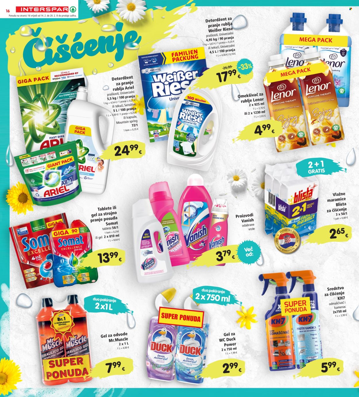 INTERSPAR katalog - 14.02.2024. - 20.02.2024. Stranica 16