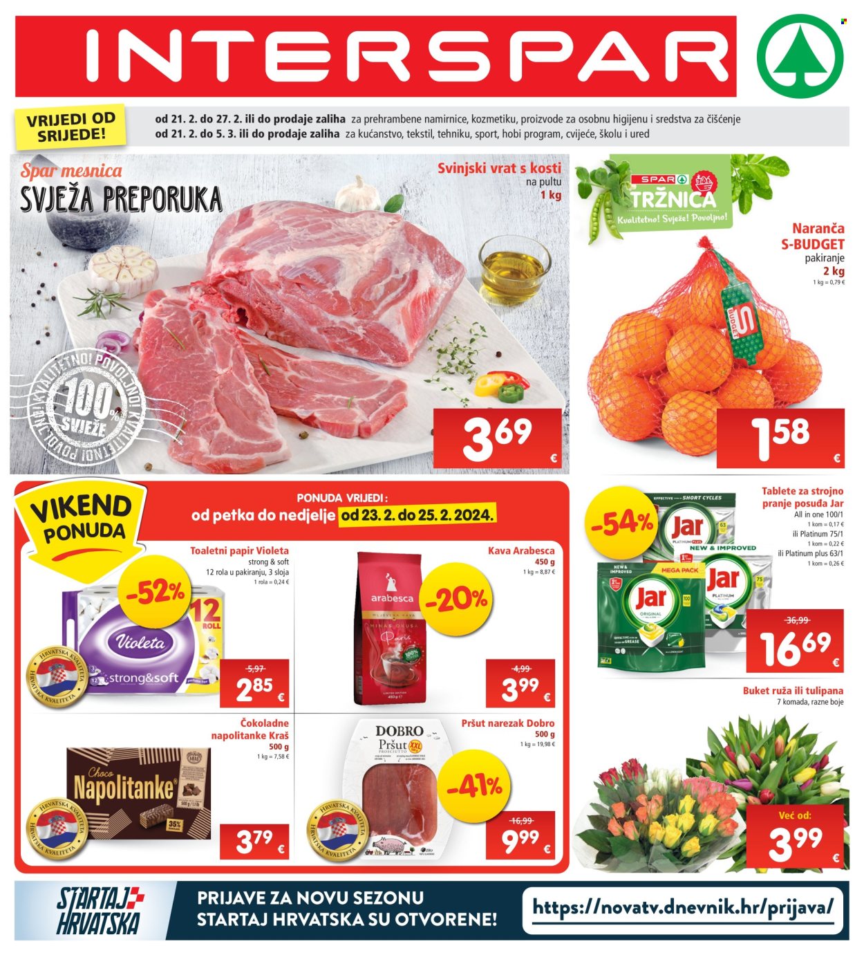 INTERSPAR katalog - 21.02.2024. - 27.02.2024. Stranica 1