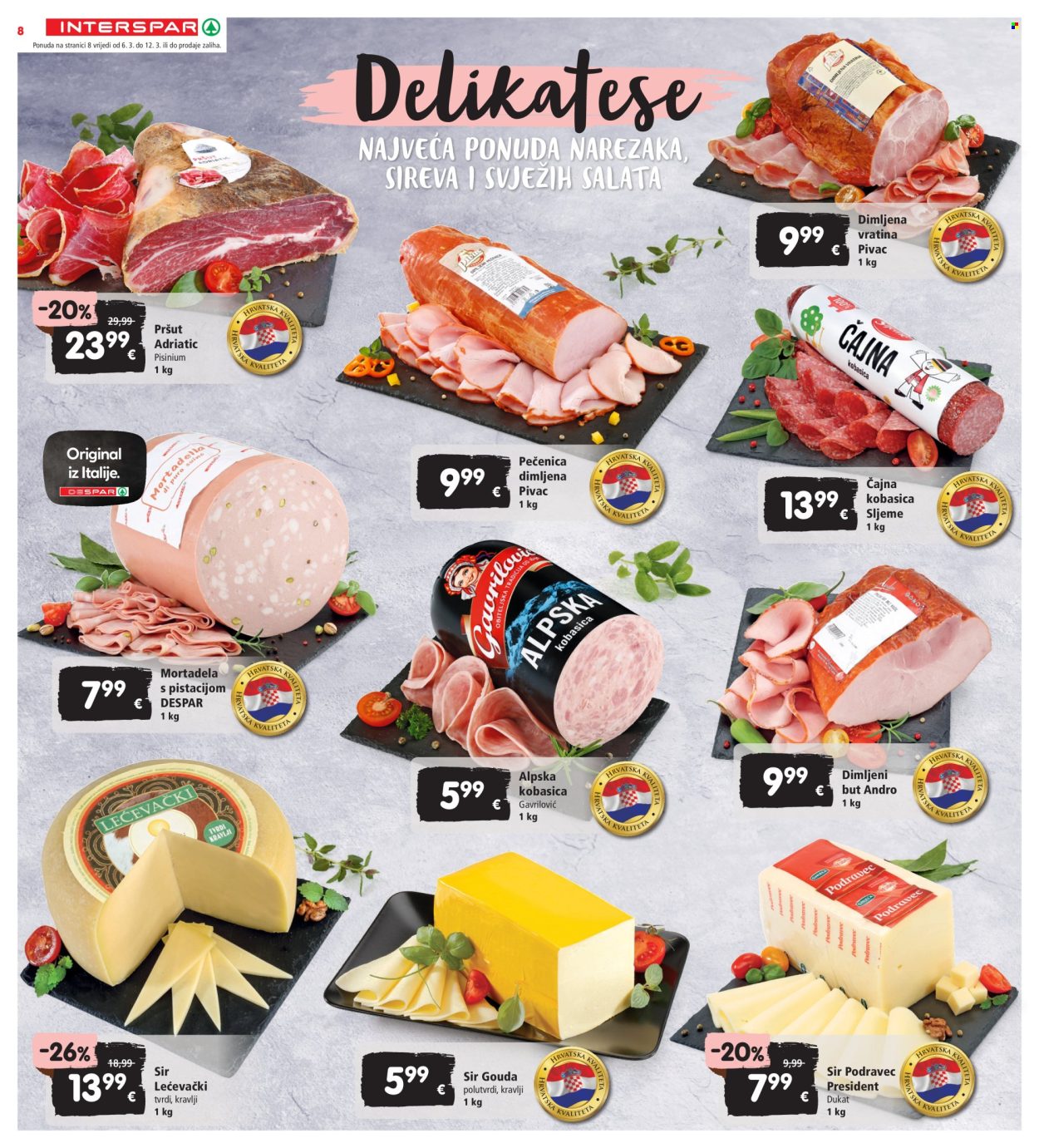 INTERSPAR katalog - 06.03.2024. - 12.03.2024. Stranica 8