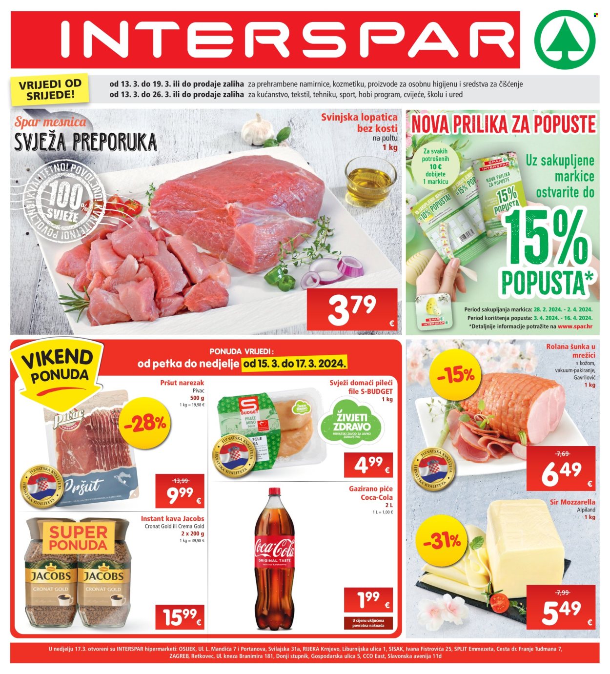 INTERSPAR katalog - 13.03.2024. - 19.03.2024. Stranica 1