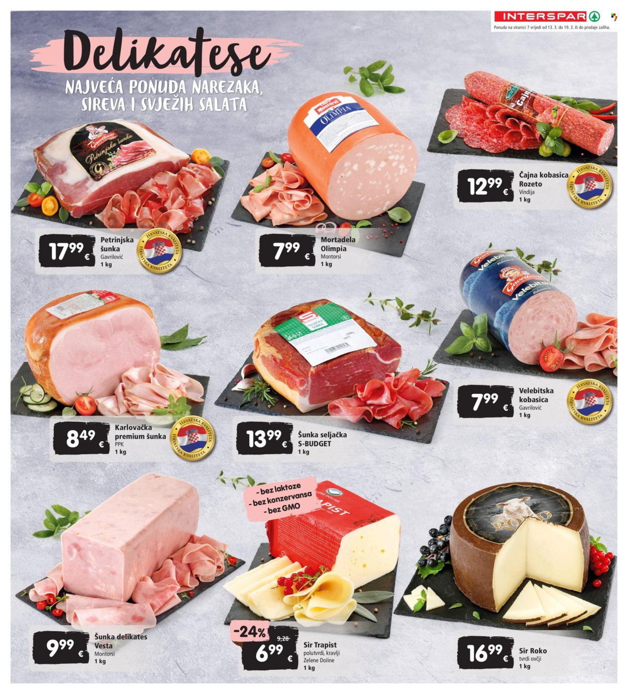 INTERSPAR katalog - 13.03.2024. - 19.03.2024. Stranica 7