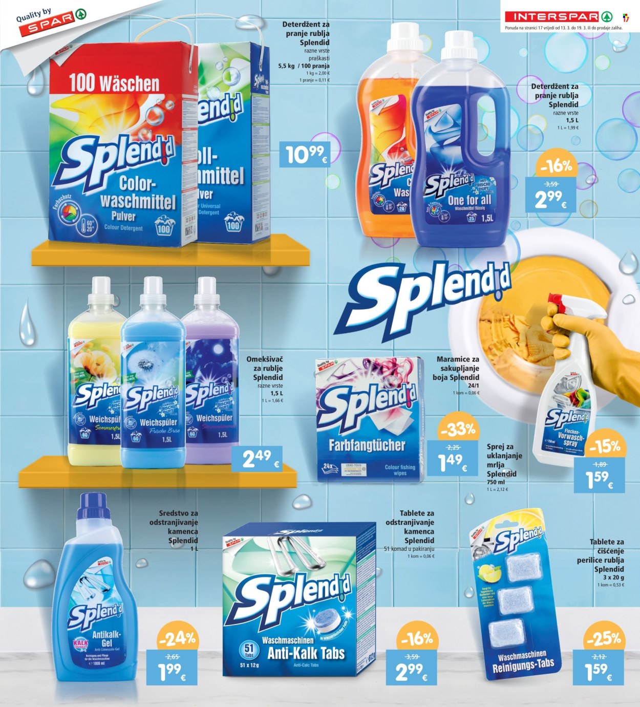 INTERSPAR katalog - 13.03.2024. - 19.03.2024. Stranica 17