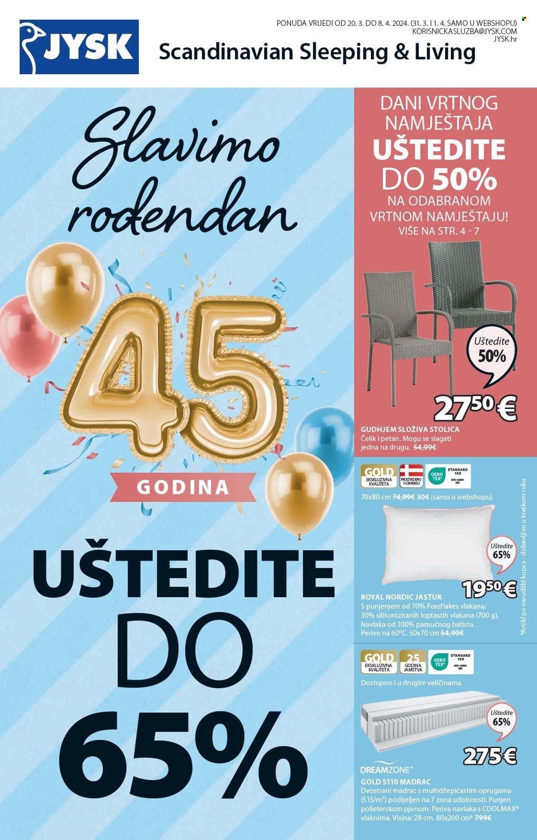 JYSK katalog - 20.03.2024. - 08.04.2024. Stranica 2