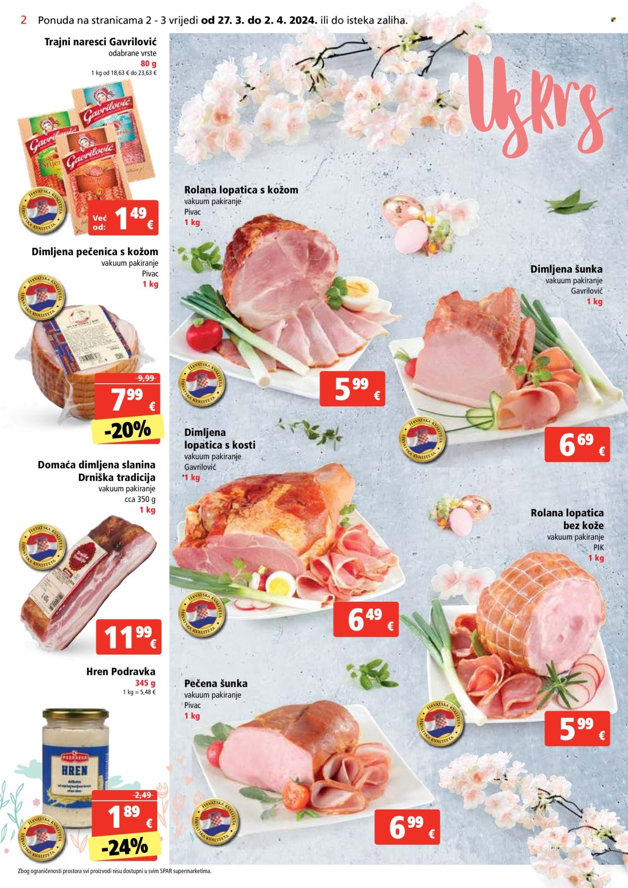 SPAR katalog - 27.03.2024. - 02.04.2024. Stranica 2