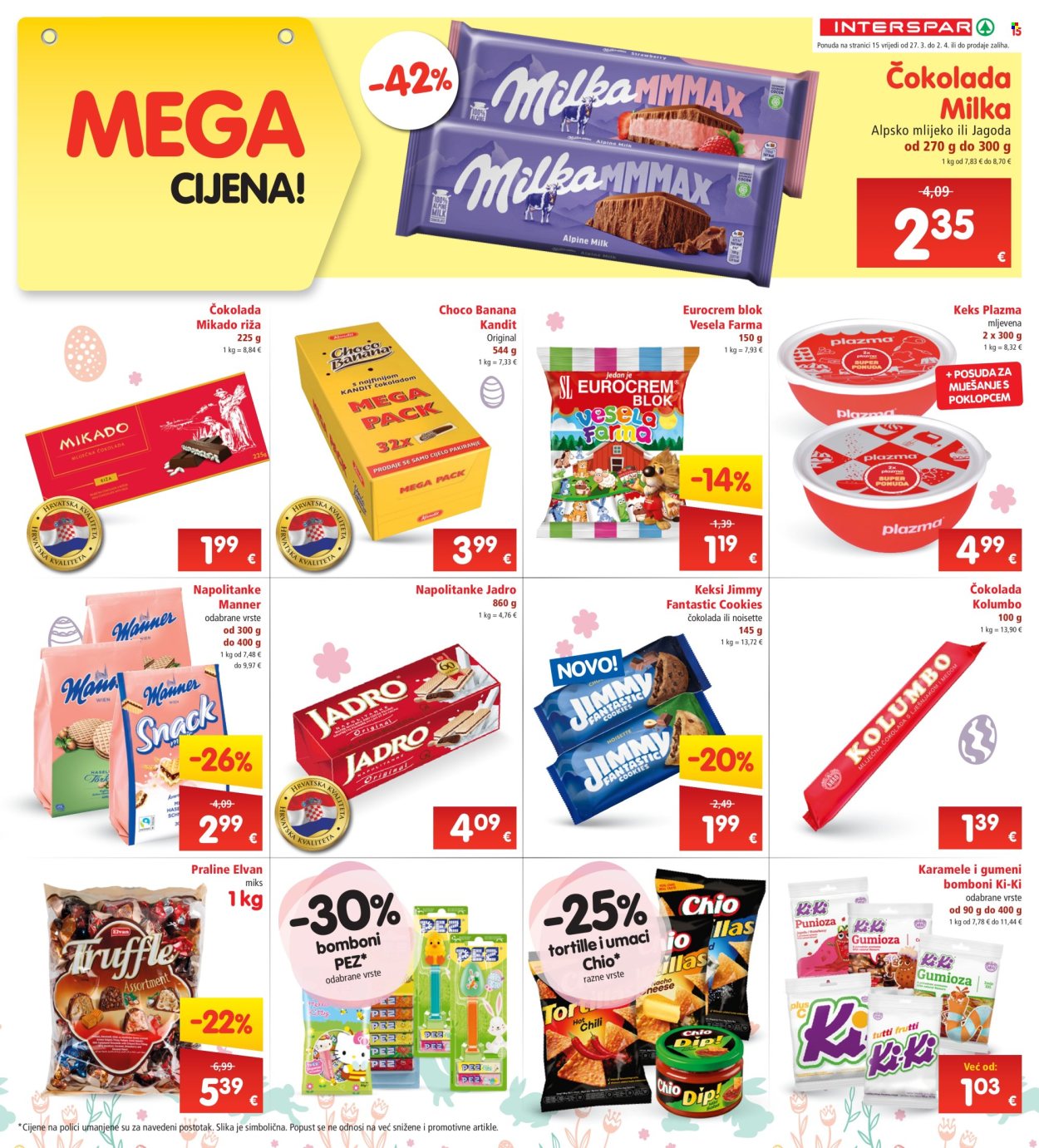 INTERSPAR katalog - 27.03.2024. - 02.04.2024. Stranica 15