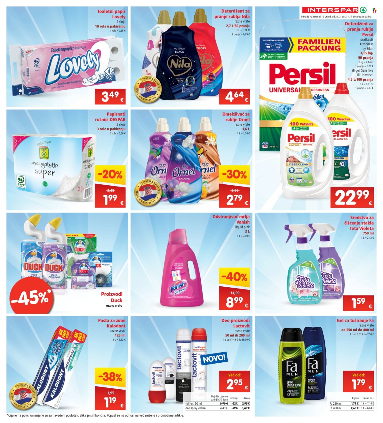 INTERSPAR katalog - 27.03.2024. - 02.04.2024. Stranica 17