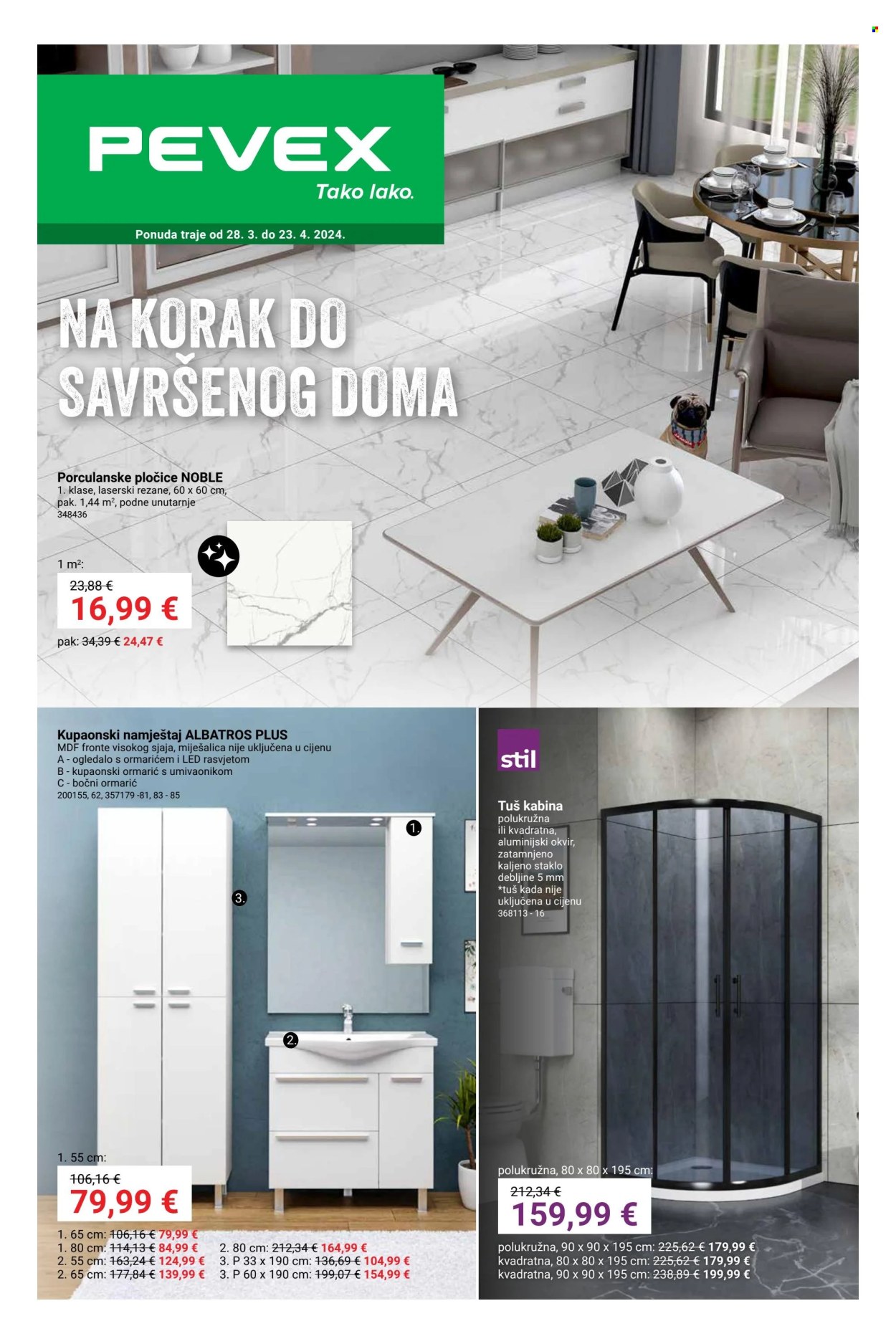 Pevex katalog - 28.03.2024. - 23.04.2024. Stranica 1