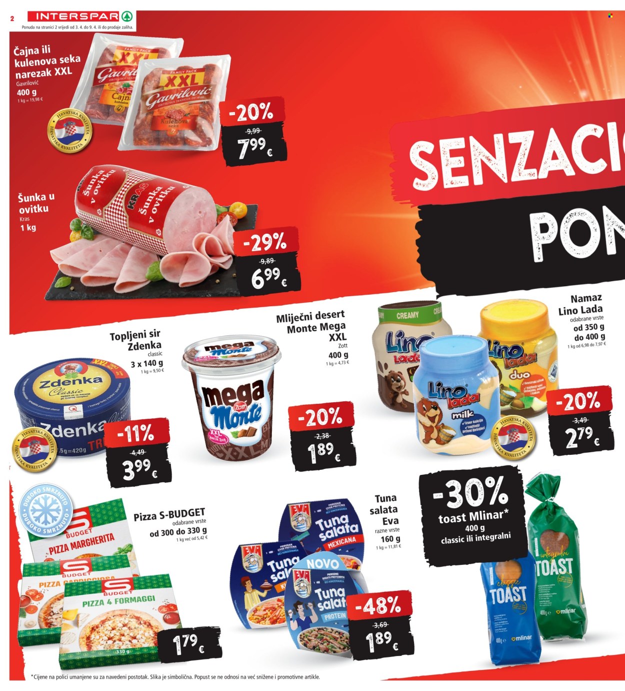 INTERSPAR katalog - 03.04.2024. - 09.04.2024. Stranica 2
