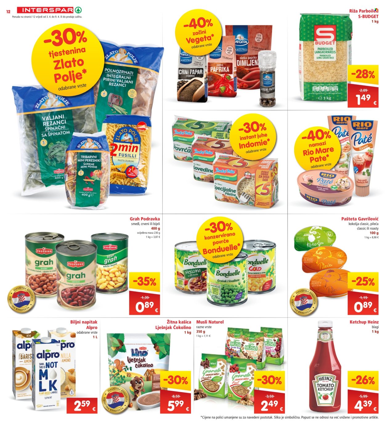 INTERSPAR katalog - 03.04.2024. - 09.04.2024. Stranica 12