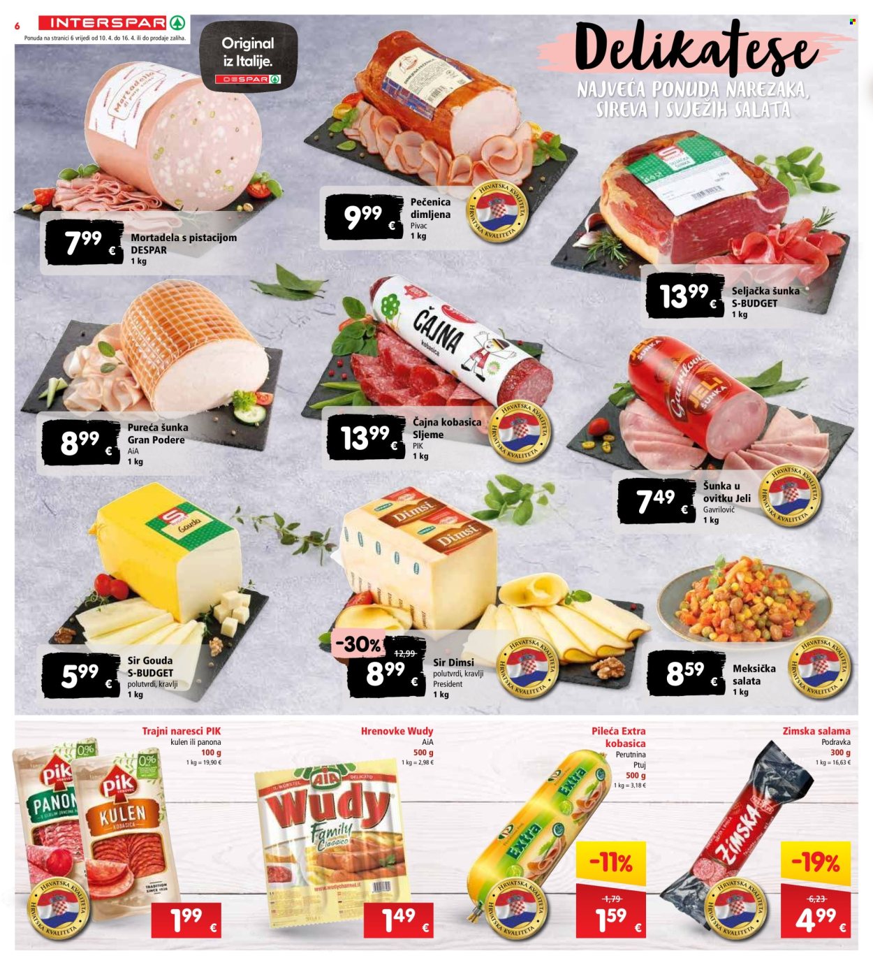 INTERSPAR katalog - 10.04.2024. - 16.04.2024. Stranica 6
