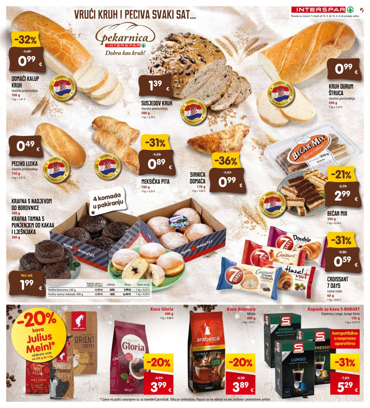 INTERSPAR katalog - 10.04.2024. - 16.04.2024. Stranica 7