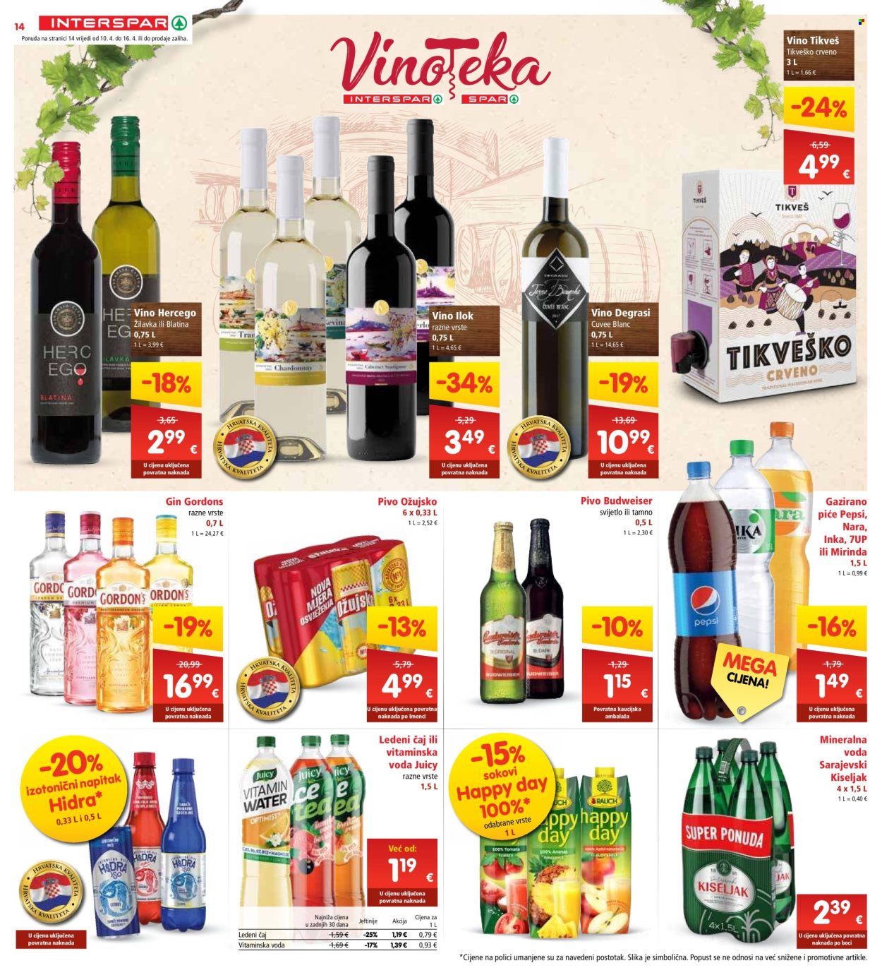 INTERSPAR katalog - 10.04.2024. - 16.04.2024. Stranica 14