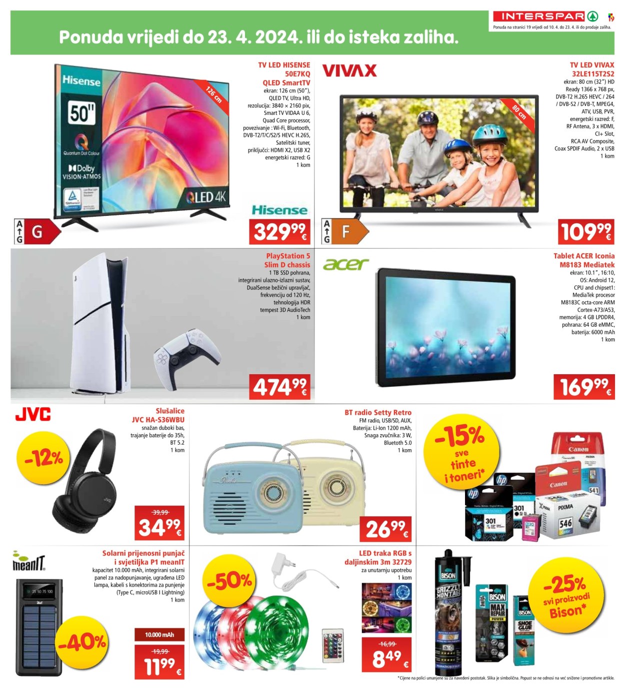 INTERSPAR katalog - 10.04.2024. - 16.04.2024. Stranica 19