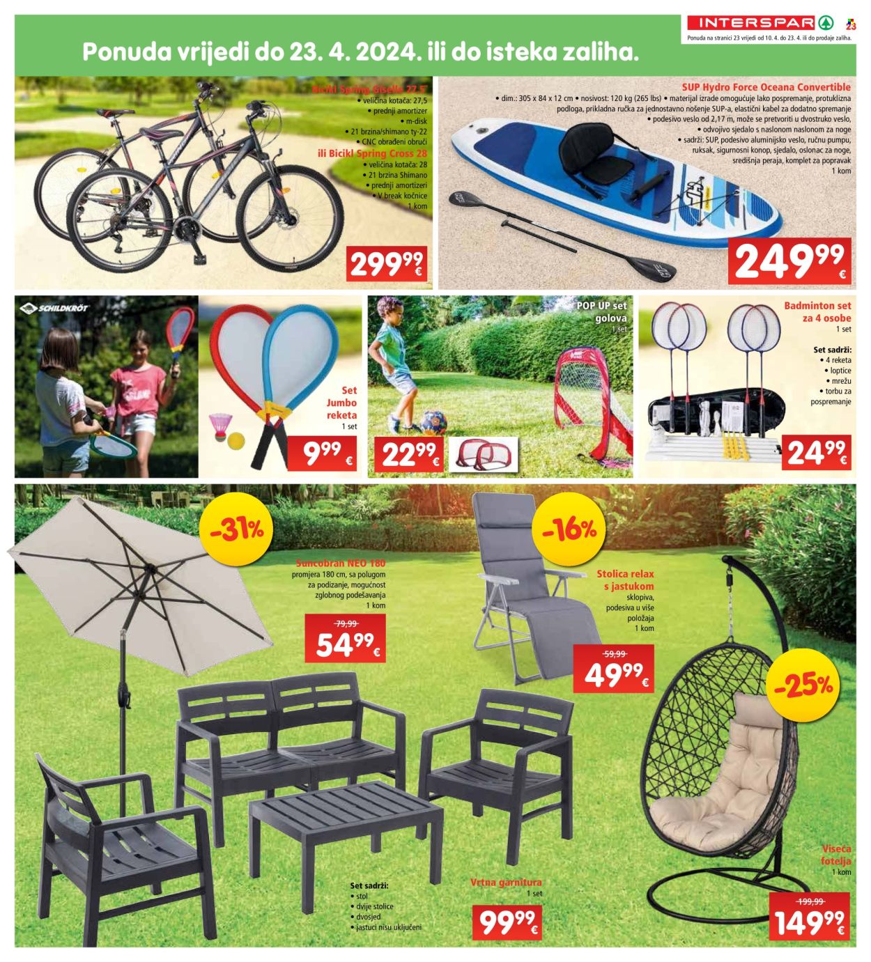 INTERSPAR katalog - 10.04.2024. - 16.04.2024. Stranica 23