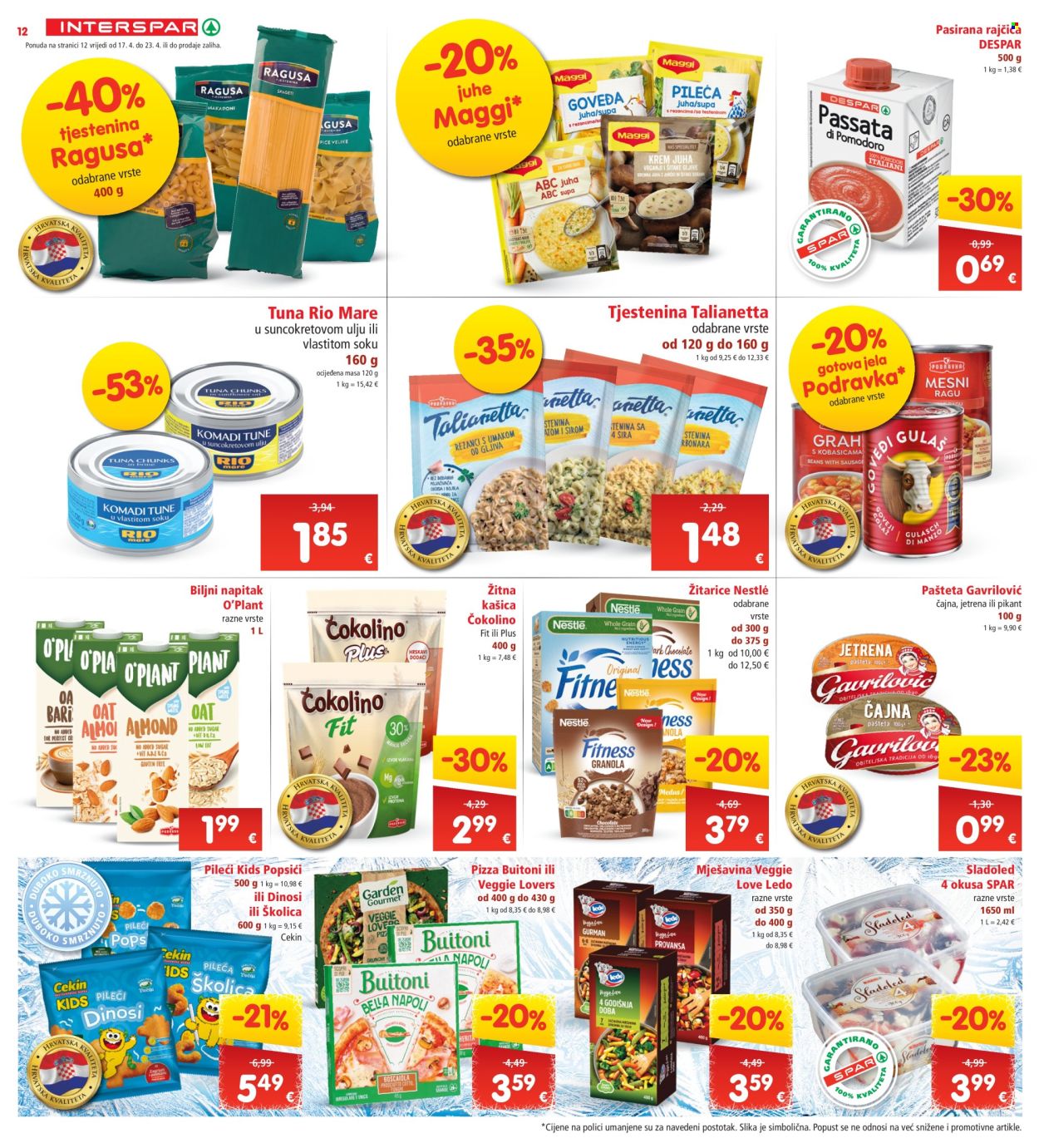 INTERSPAR katalog - 17.04.2024. - 23.04.2024. Stranica 12