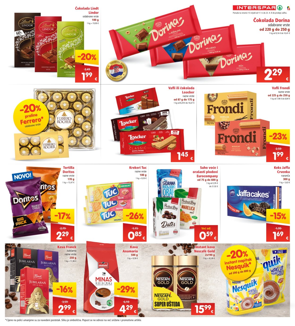 INTERSPAR katalog - 17.04.2024. - 23.04.2024. Stranica 13