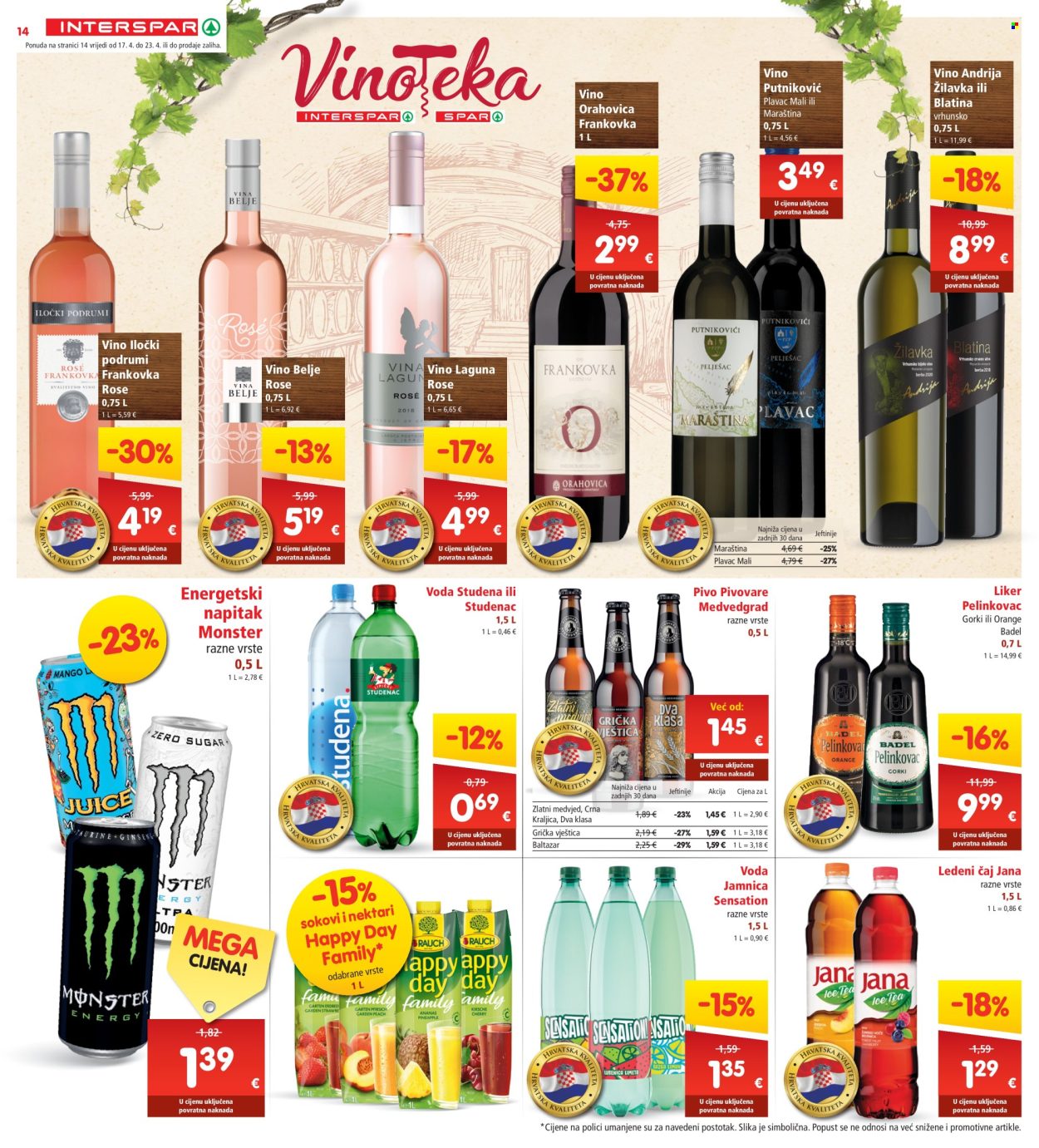 INTERSPAR katalog - 17.04.2024. - 23.04.2024. Stranica 14