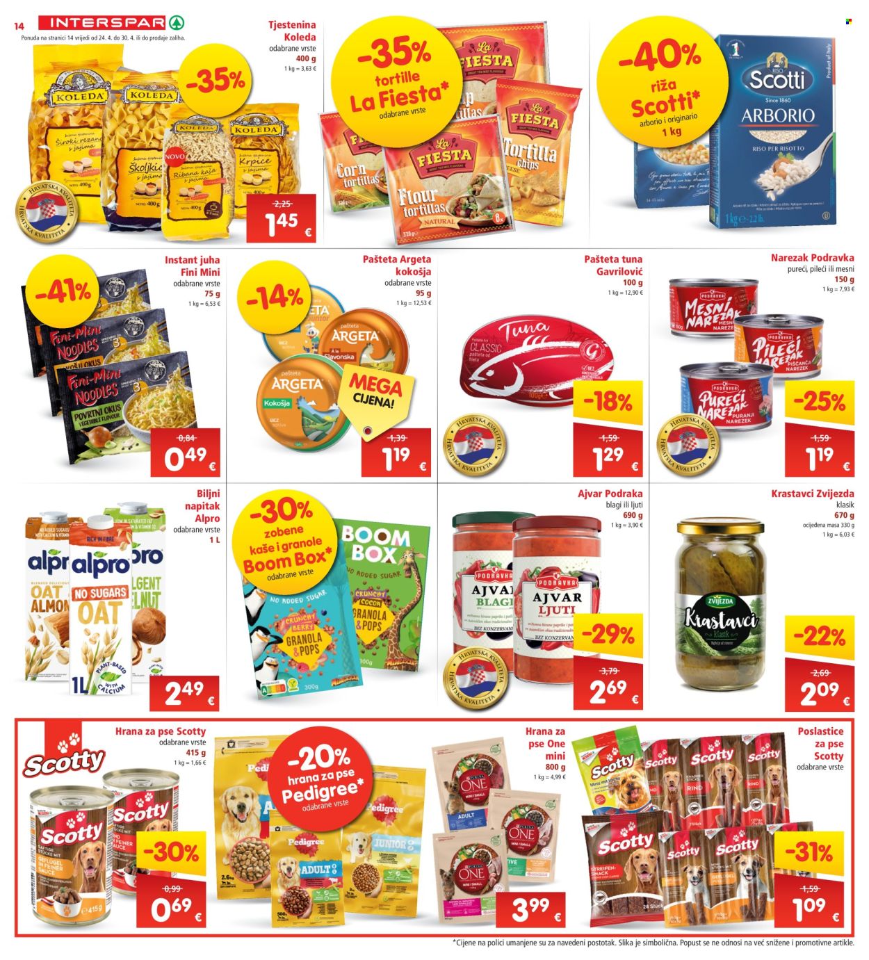 INTERSPAR katalog - 24.04.2024. - 30.04.2024. Stranica 14