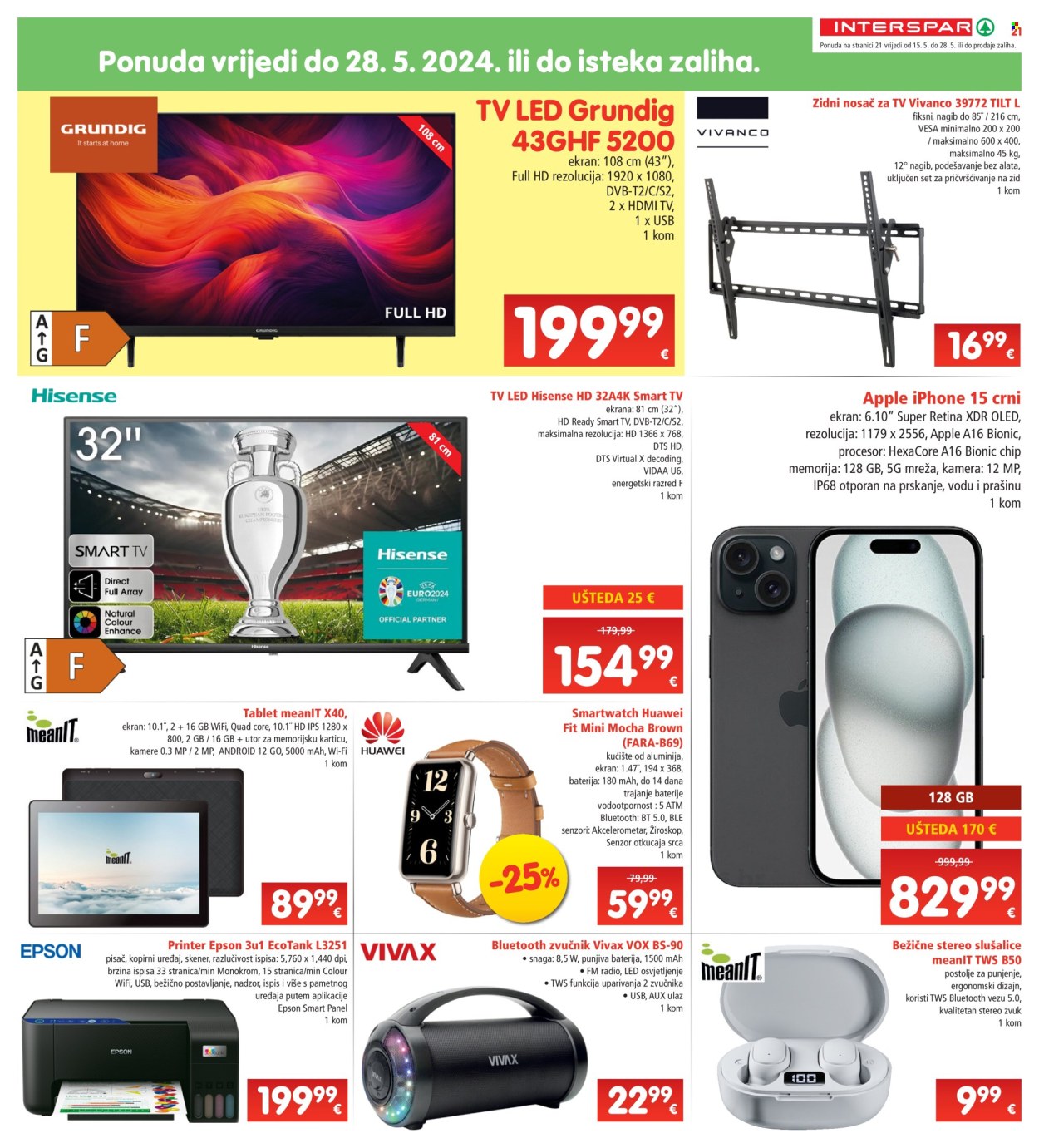 INTERSPAR katalog - 15.05.2024. - 21.05.2024. Stranica 17