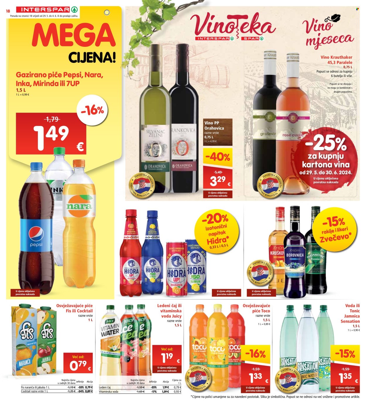 INTERSPAR katalog - 29.05.2024. - 04.06.2024. Stranica 18