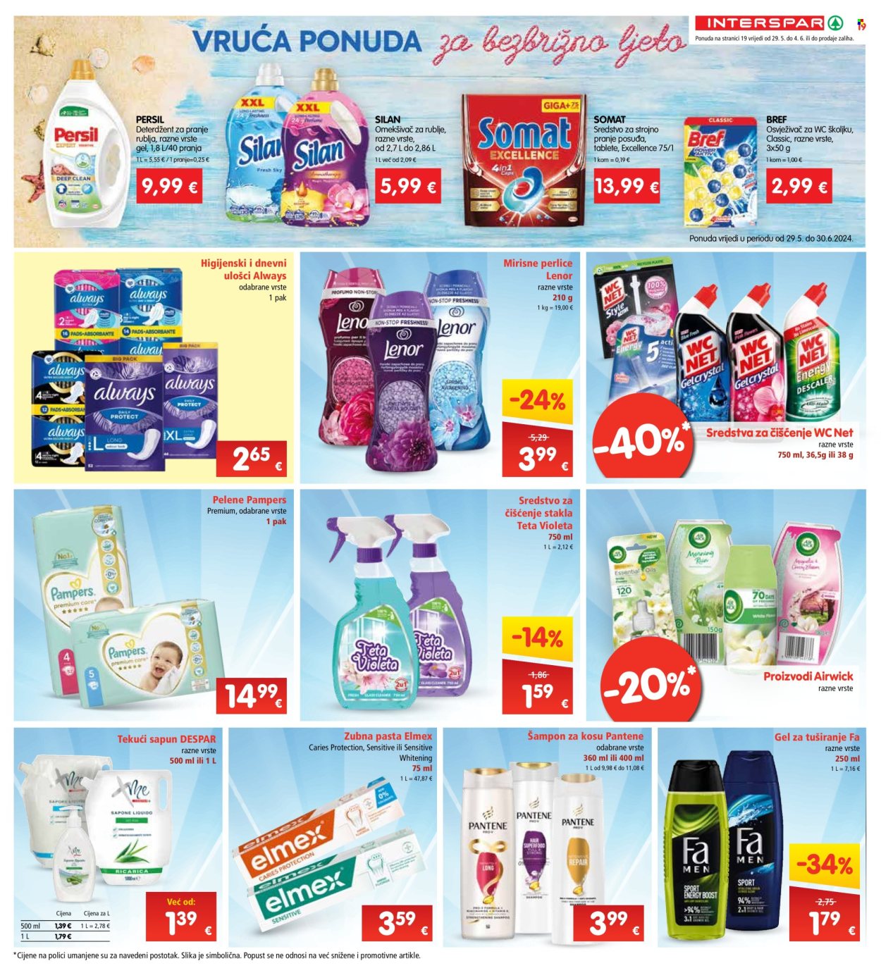 INTERSPAR katalog - 29.05.2024. - 04.06.2024. Stranica 19
